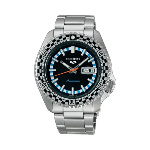 Seiko Men's Analogue Automatic Watch Checker Flag Special Edition thumbnail