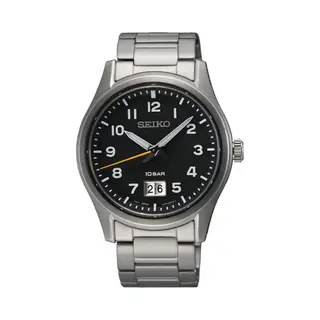 Seiko Men's Analogue Quartz Watch With Stainless Steel Strap SUR569P1, Silver