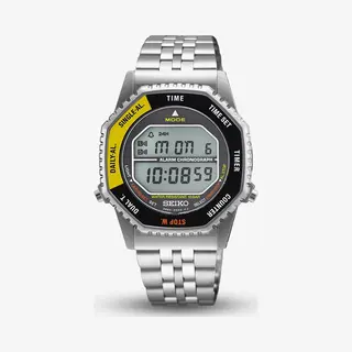 Seiko Digital Yellow & Black Bracelet Watch SMGG17P1