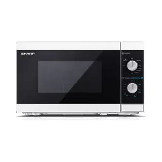 Sharp Yc-MG01E-W Mikrowelle Küchen-Grillmikrowelle 20 L 800 W Schwarz, Weiß