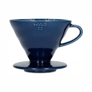 Hario V60 Dripper - 02 Size - Keramiek - Indigo Blauw