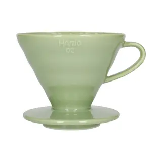 Hario V60 Dripper - 02 Size - Keramiek - Smokey Groen