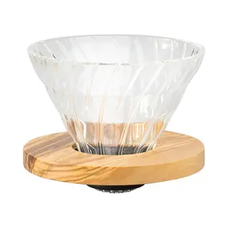 Hario V60 Glass Dripper 02 - Olive Wood