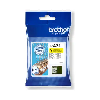Brother LC421Y Druckerpatrone 1 Stück(e) Original Gelb