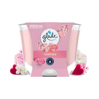 Glade Geurkaars I Love You 100% Raapzaadwax 204 Gr