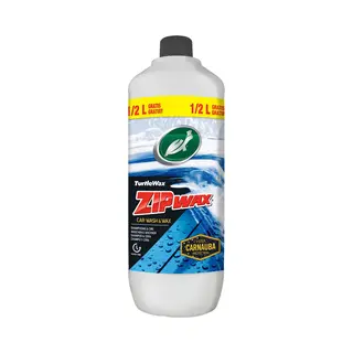 Turtle Wax Zip Wax Shampoo - Geconcentreerd - Reinigt Diep & Glanst - Vult De Bestaande Waxlaag Aan - Streeploze En Vlekvrije Afwerking - 1, 5 Liter