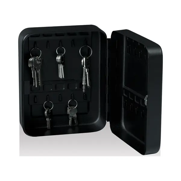 Yale Ykb/200/BB2 Key Cabinet 20 Hooks Black, Keep Keys Organised thumbnail