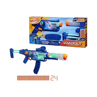 Nerf Loadout Cyberlight Ghost Blaster Voor Foamdarts En 24 Nerf N1-darts