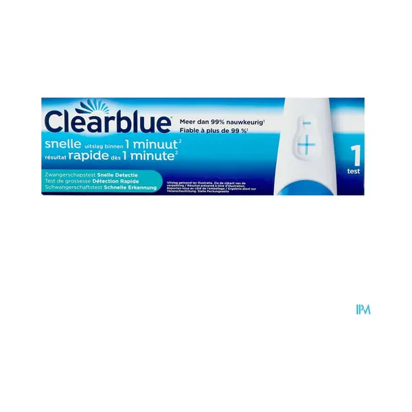 Clearblue Zwangerschapstest - Snelle Detectie - 1 Zelftest thumbnail