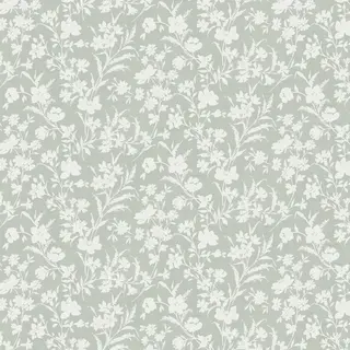 Laura Ashley Rye Behang - Bloemen - 10mx52cm - Groen