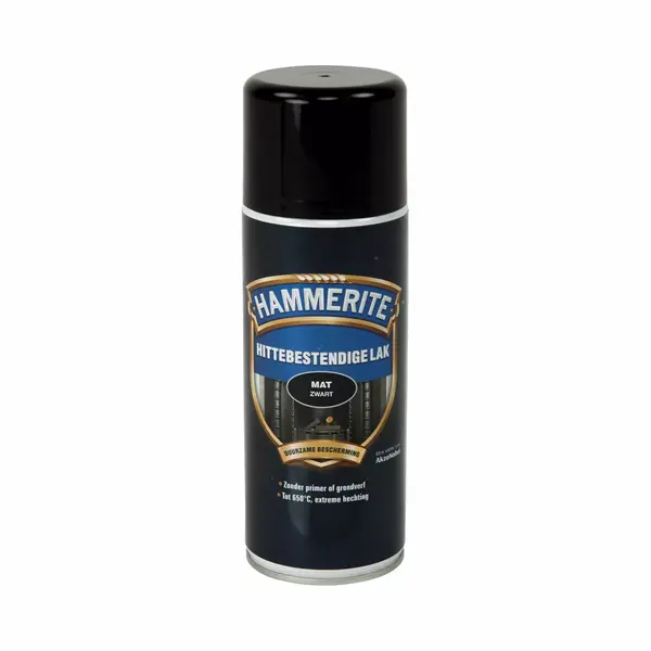 Hammerite Hittebestendige Lak Mat - Zwart - 400ml thumbnail