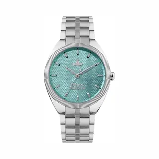 Vivienne Westwood Silver + Turquoise Mews Watch - Silver