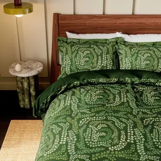 Harlequin Fayola Super Kingsize Duvet Cover Set, Leaf & Clover