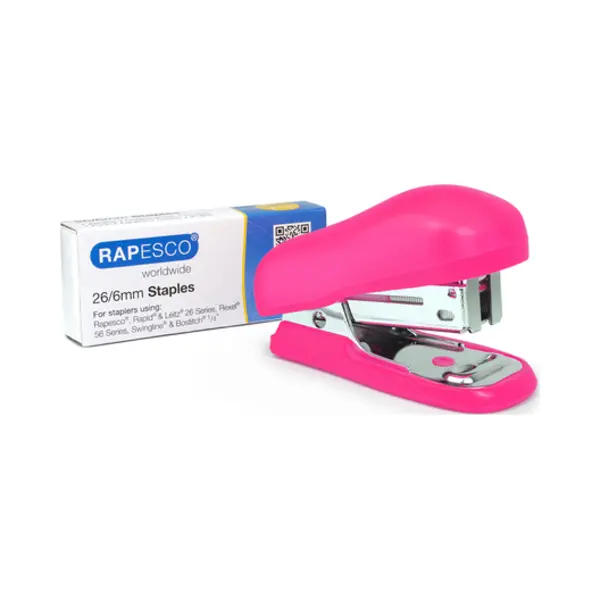 Rapesco Bug Mini Flat clinch Roze thumbnail