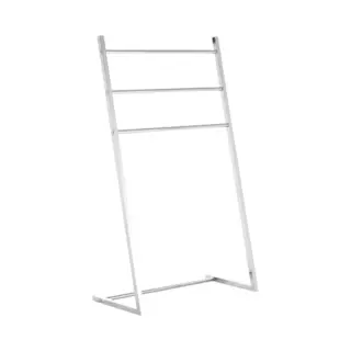 Premier Brands of America Dara 3 Arm Chrome Towel Stand, color Silver, size H87 x D26 x W50
