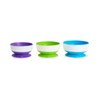 Munchkin Stay Put Suction Bowls 6 maand(en) Blauw, Groen, Paars