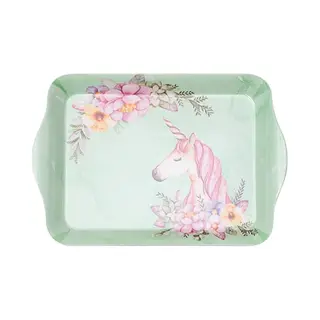 St. Helens Home & Garden Mini Melamine Dienblad - 21 X 14 Cm - Unicorn