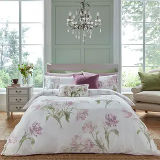 Laura Ashley Gosford Duvet Set Super King, Grape