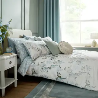 Laura Ashley Mirabelle Duvet Set, Double, Pale Seaspray