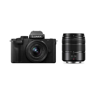Panasonic Lumix G 100D 12-32mm +45-150mm 4/3" Compactcamera 20,3 Mp Mos 5184 x 3888 Pixels Zwart