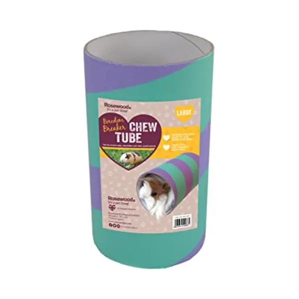 Rosewood Boredom Breaker Large Chew Tube For Small Animals - Made From Pet-Safe Vegetable Parchment, Shelter And Gnaw For Small Animals Including thumbnail