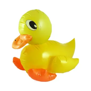 Henbrandt Opblaasbare Eend - Geel Badeendje Van 42 Cm - Feest Decoratie