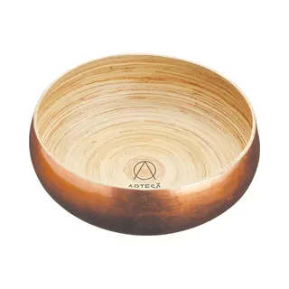 Artesa Artesà Schale Aus Kupfer Und Bambus, 26 Cm, Zum Servieren Von Salat, Obst Oder Brot