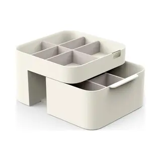 Joseph Joseph Joseph, Opbergen In De Badkamer, Viva Make-up Cosmetic Organiser Met Lade, Demonteerbaar Voor Eenvoudige Reiniging - Shell