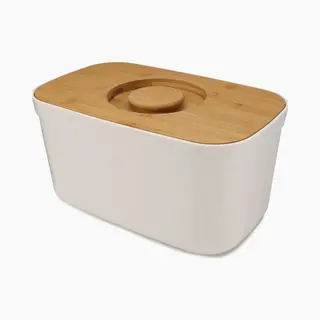 Joseph Joseph Bread Bin bread box Rectangular White Bamboo, Plastic