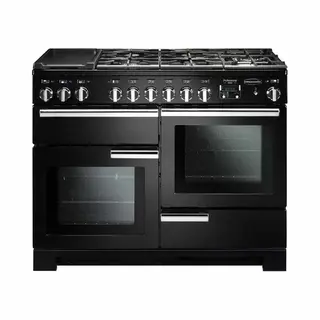 Rangemaster Professional Deluxe 110 Dual Fuel Freestanding cooker Electric Combi Black