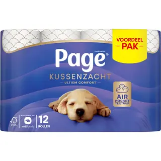 Page Toiletpapier Kussenzacht 3-laags 12 Stuks