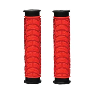 Oxc Dual Density Mtb 127 Mm Handlebar Grips - Red
