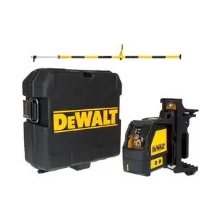 DeWalt, Lijnlaser, DW088KPOL Kruislijnlaser + DE0882 Laserkolom - DW088KPOL-Xj