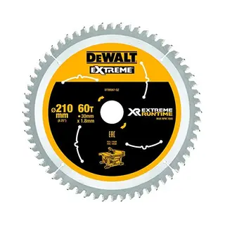 Banyo - Dewalt Zubehör - Sägeblatt Holz, 210x30 Mm, 60 Zähne Dt99567