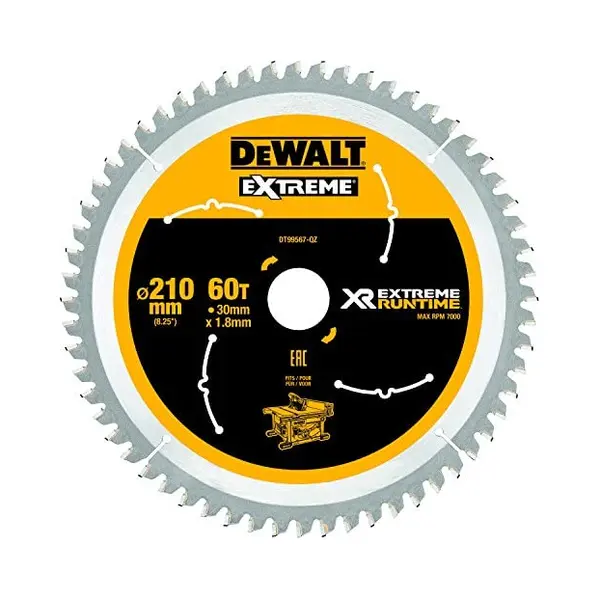 Banyo - Dewalt Zubehör - Sägeblatt Holz, 210x30 Mm, 60 Zähne Dt99567 thumbnail