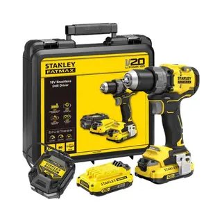 Stanley, Boormachine + Slagboor, St WkrĘTarka KĄTowa V20 SFMCD725D2K 2x2 0Ah 80Nm Bl Walizka