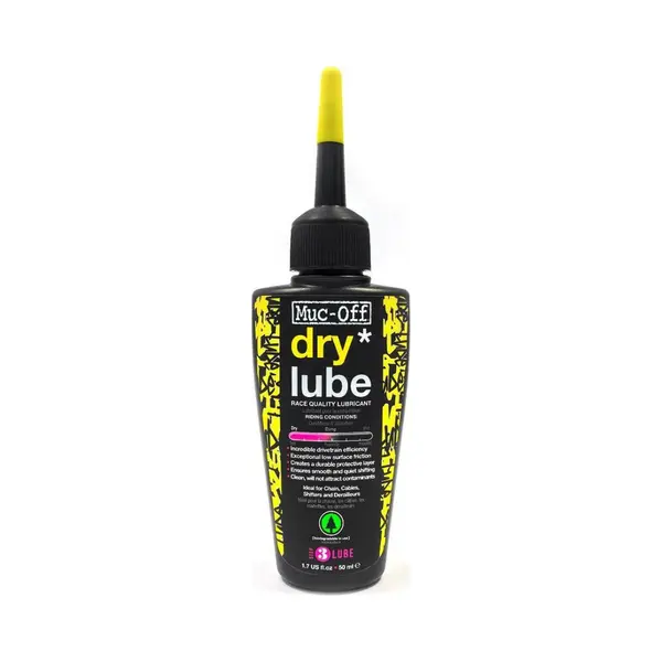 Muc Off Muc-Off Dry Chain Lube - Wax-Based Biodegradable Bike Chain Oil For Dry Weather - Silky Gear Shifts - Mtb, Road & Cyclocross Biking Essentials - 50ml thumbnail