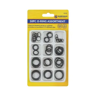 Marksman O Rings Rubber Seal Set 50pcs Plumbing Hydraulic Air Tap Washer Repair Kit