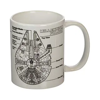Tazza Star Wars (Millennium Falcon Sketch)