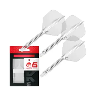 Target K-Flex Clear NO6 - Dart Flights - Medium
