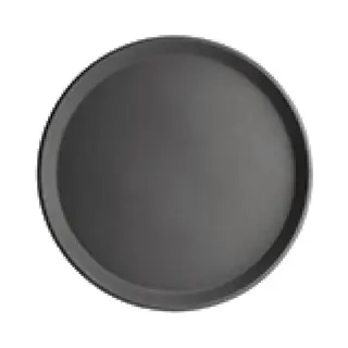 Horeca Dienblad Met Anti-slip Laag Ø 35, 6 Cm - Olympia Kristallon - Rond Horeca Dienblad - Zwart