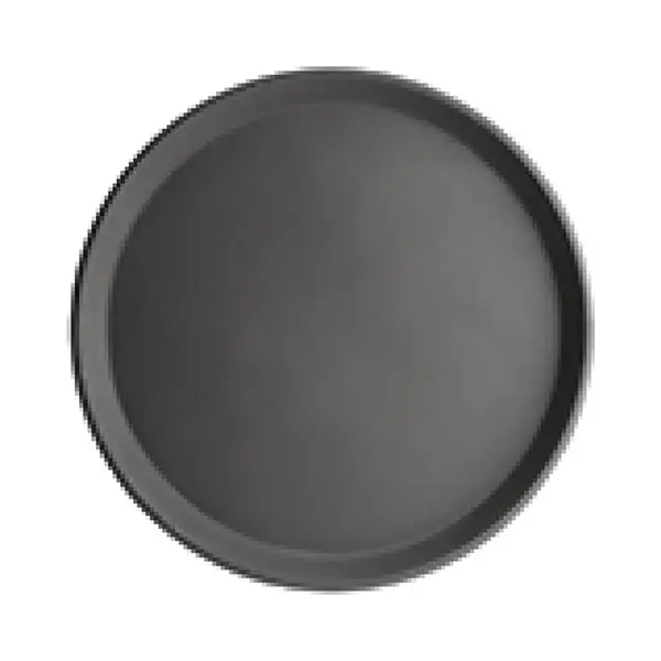 Horeca Dienblad Met Anti-slip Laag Ø 35, 6 Cm - Olympia Kristallon - Rond Horeca Dienblad - Zwart thumbnail