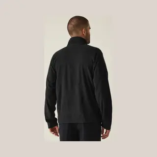 Regatta Microfleece Herenjack Met Ritssluiting, Zwart.