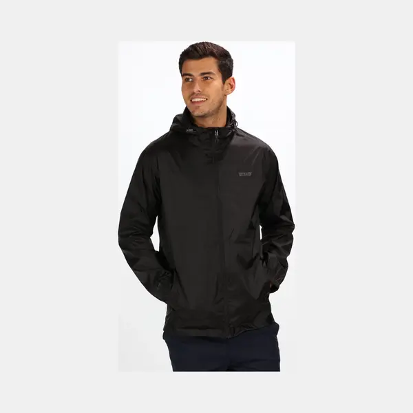 Regatta Men's Pack-It Iii Waterproof Packaway Jacket In Black | Size, Small thumbnail