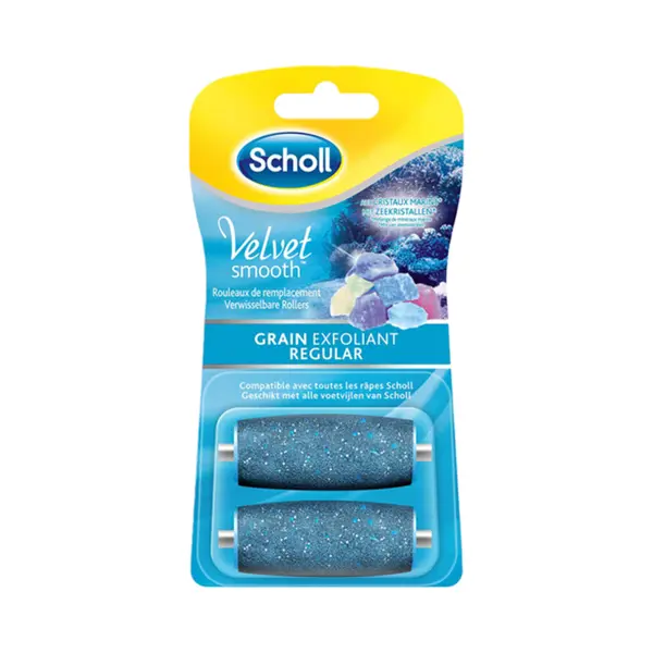 Dr. Scholl's Scholl Velvet Smooth Express Pedi Crystal Diamonds Exfoliating Grain 2 Replacement Rolls thumbnail