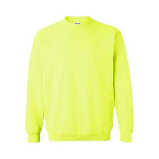 Gildan Heavy Blend Crewneck Sweatshirt In Bright Green | Size, Large
