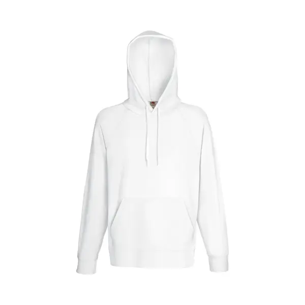 Fruit Of The Loom Men's Lightweight Hooded Sweatshirt Hoodie (240 Gsm) In White | Size, Large thumbnail