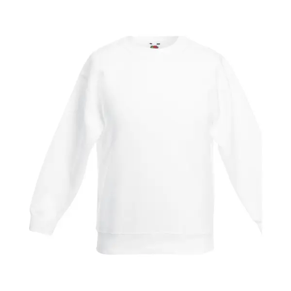 Fruit Of The Loom - Kinder Classic Set-In Sweater - Wit - 170-176 thumbnail