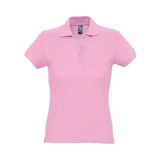Sol'S Women's Passion Pique Short Sleeve Polo Shirt In Pink | Size, Large