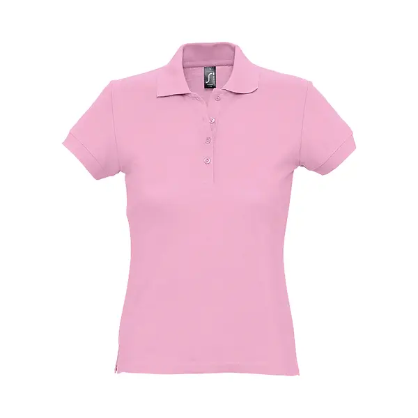 Sol'S Women's Passion Pique Short Sleeve Polo Shirt In Pink | Size, Large thumbnail